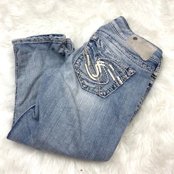 2/$30 Silver 26 Womens Tuesday Crop Denim Jeans - Picture 1 of 10